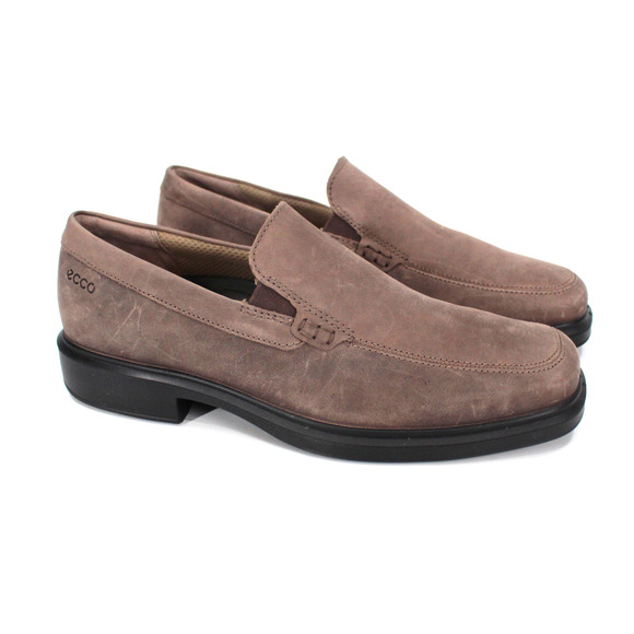 ECCO Helsinki 2.0 Slip On Premium Nubuck Leather Taupe Brown Loafer 44 NEW Shoes main image 8